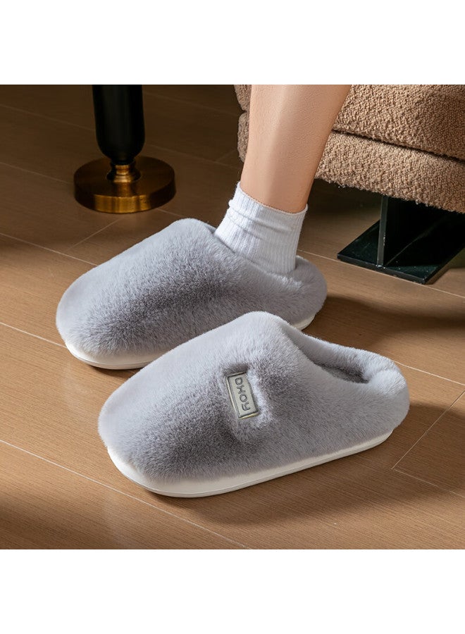 Mr. Darcy Daxixiansen Ice Cream Cotton Slippers For Men, Autumn And Winter Indoor Home Use, Plush Couple's Soft-soled Non-slip Slippers For Warmth - Image 3