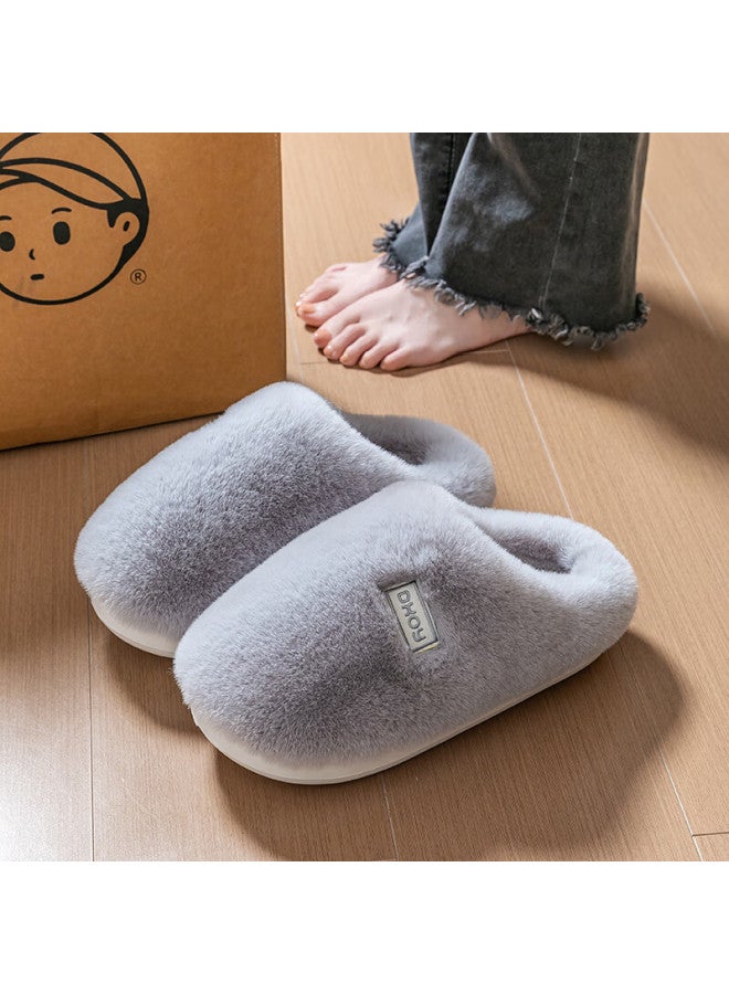 Mr. Darcy Daxixiansen Ice Cream Cotton Slippers For Men, Autumn And Winter Indoor Home Use, Plush Couple's Soft-soled Non-slip Slippers For Warmth - Image 2