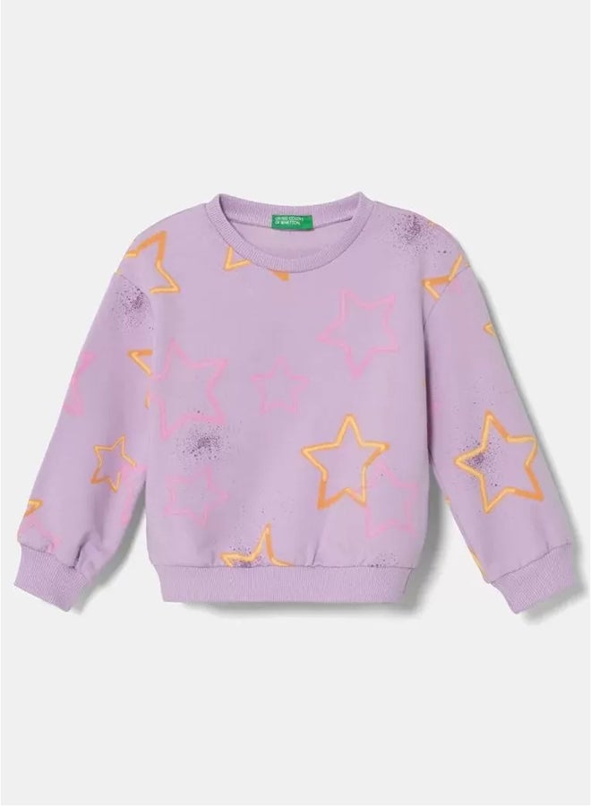 Benetton Girls Printed Sweatshirt - Image 2