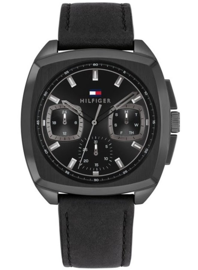 TOMMY HILFIGER Men's Black Dial Analog Quartz Watch 41 mm -  1710556 