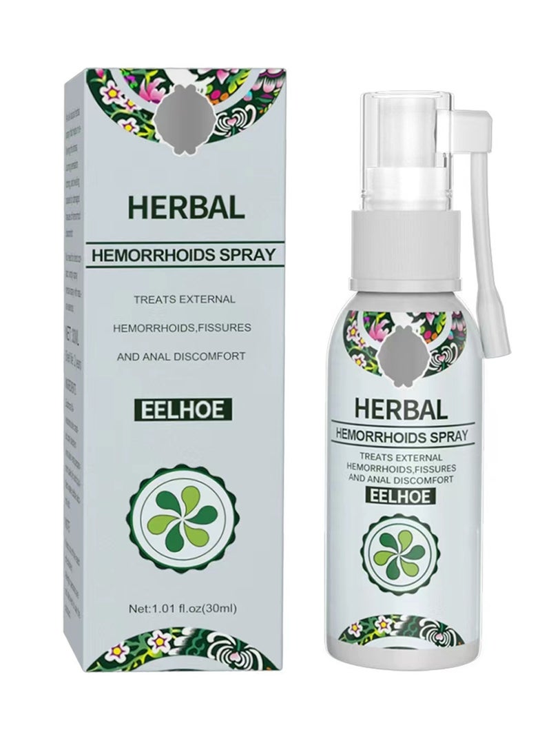 EELHOE Natural Herbal Hemorrhoids Spray - External and Internal Hemorrhoids Treatment with 100% Natural Herbal Extracts Formula - Image 1