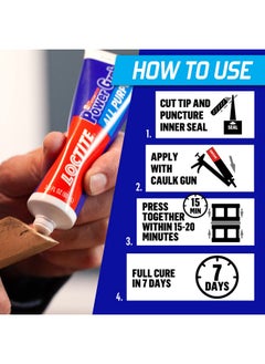 Loctite Loctite Power Grab Express Construction Adhesive, ultimate strength, 0 second grab, high tack adhesive, No-nails and screws, no clamping, DIY, no mixing, metal, tiles, wood, concrete 6 FL OZ 177ml  - Image 4