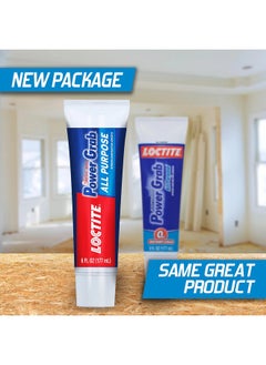 Loctite Loctite Power Grab Express Construction Adhesive, ultimate strength, 0 second grab, high tack adhesive, No-nails and screws, no clamping, DIY, no mixing, metal, tiles, wood, concrete 6 FL OZ 177ml  - Image 5