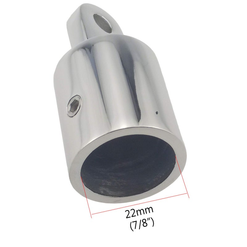 keehui Pair 316Ss Heavy Duty7/8 Id Bimini Top Cap External Eye End Boat Fittings Marine Hardware  Fits 7/8"" Od Round Tube - Image 4