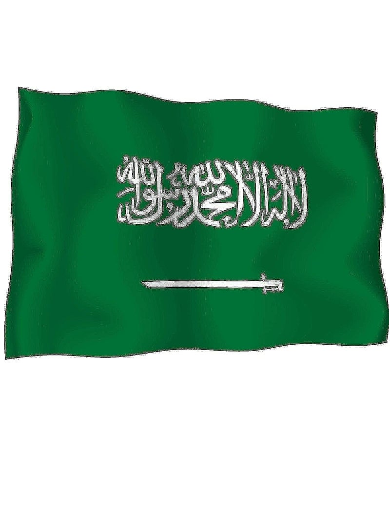 د سعودي عربستان بیرغ (۹۰ X۶۰ سانتي متره)