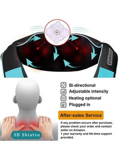Generic New Arrival U Shaped Electric Acupressure Neck And Shoulder Massager Infrared Soothing Heating 4D Kneading Multi Purpose Car Home Massage Shawl  - Image 3