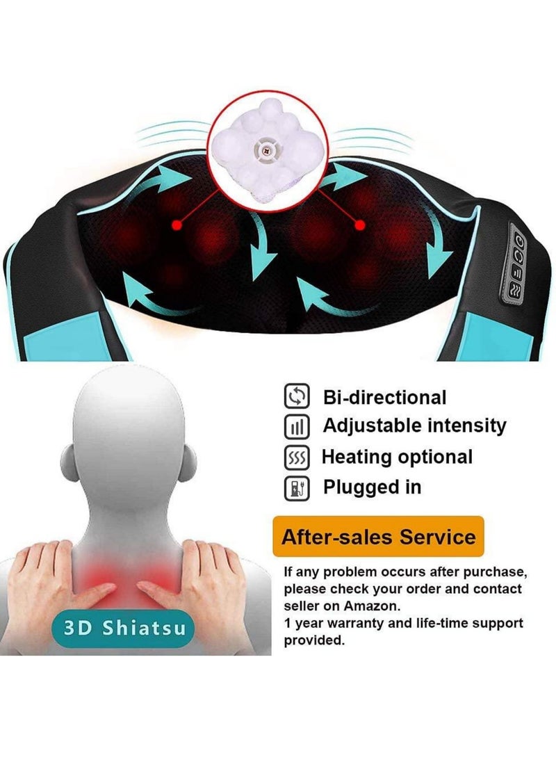 Generic New Arrival U Shaped Electric Acupressure Neck And Shoulder Massager Infrared Soothing Heating 4D Kneading Multi Purpose Car Home Massage Shawl  - Image 3