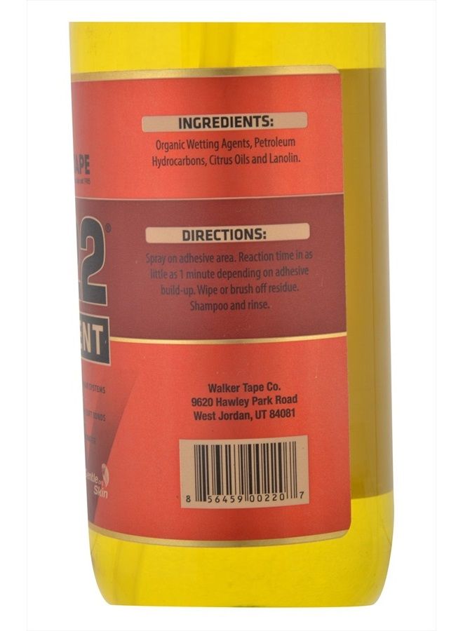 Walker Tape مذيب لاصق C 22. قاعدة زيتية 12 أونصة. رذاذ لاصق لتنظيف الشعر المستعار - Image 3