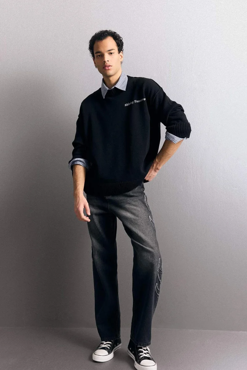 Defacto Oversize Fit Knitwear Pullover