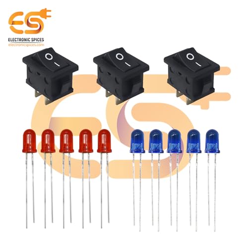 Electronicspices Electronic Spices -Electronic Projects Starter Kit for little enginners - fan blade, motor, buzzer, all colour 5MM LED, and wire - Image 2