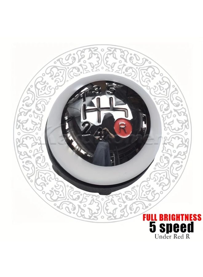Manual Gear Shift Knob 5 Speed Silvery For Fiat 500 500c 2007 2018 Car Accessory - Image 4