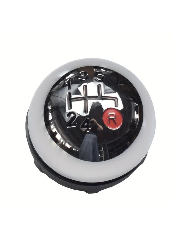 Manual Gear Shift Knob 5 Speed Silvery For Fiat 500 500c 2007 2018 Car Accessory - Image 5