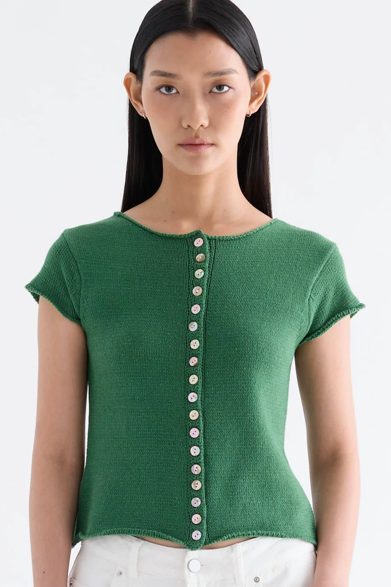 ذا اديتورز ماركت Helyn Button-Down Knit Top