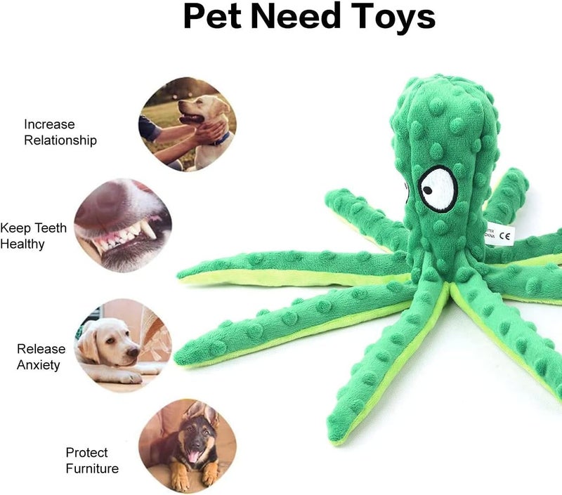N.C NC Crinkle Plush Dog Toys for Small to Medium Puppy Teething, Interactive for Training & Reducing Boredom - 2 Pack (Green & Orange) - Image 5