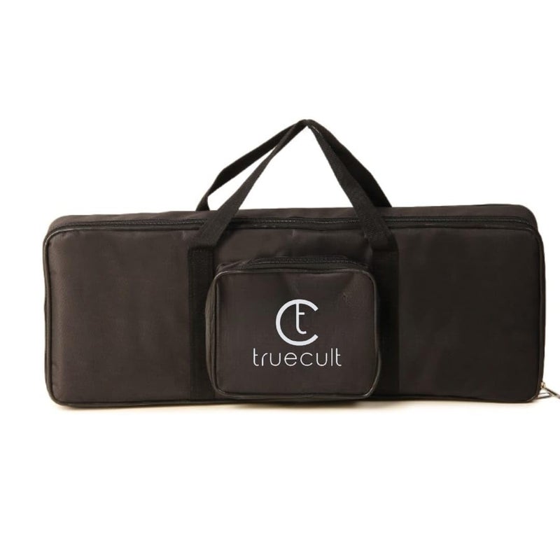True Cult Polyester Keyboard Bag Compatible with 37 Keys Yamaha & Casio Pss-E30,Pss-F30 Padded Quality with Dust Cover (Black) - Image 2