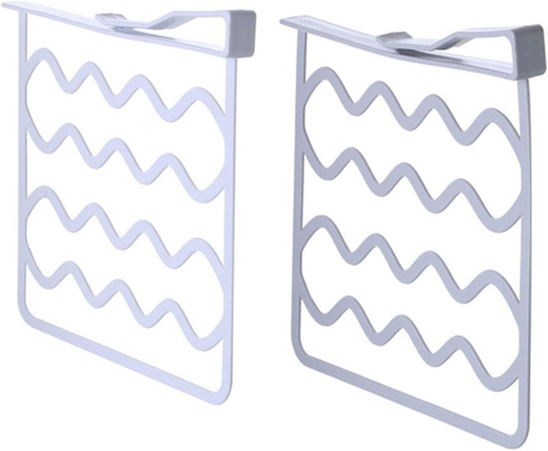 Set of 2 Clip-On Shelf Dividers - No-Drill Wardrobe & Cupboard Organizer for Bedroom, Kitchen & Office - Image 1