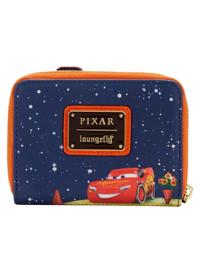 Loungefly Disney Pixar Moments Cozy Cone Zip Around Faux Leather Wallet Lightweight Cars One Size - Image 2