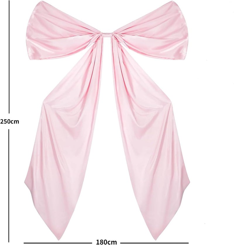 HZYH Extra Large Pink Satin Bow – Wedding & Birthday Party Decorations, Big Ribbon Bow For Arch, Bachelorette, Bridal Shower, Door & Wall Decor - Image 3