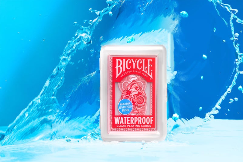 Bicycle Waterproof Playing Cards, Red Plastic Deck of Cards, Durable Plastic Cards for Pool, Beach, Camping & Party Games - Image 3