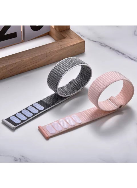 For Apple S9 Nylon Loop Apple Iwatch6789se Nike Watch Strap Ultra2 Sport-Color:Grey