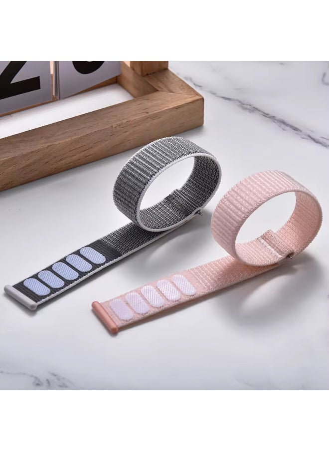 For Apple S9 Nylon Loop Apple Iwatch6789se Nike Watch Strap Ultra2 Sport-Color:Grey