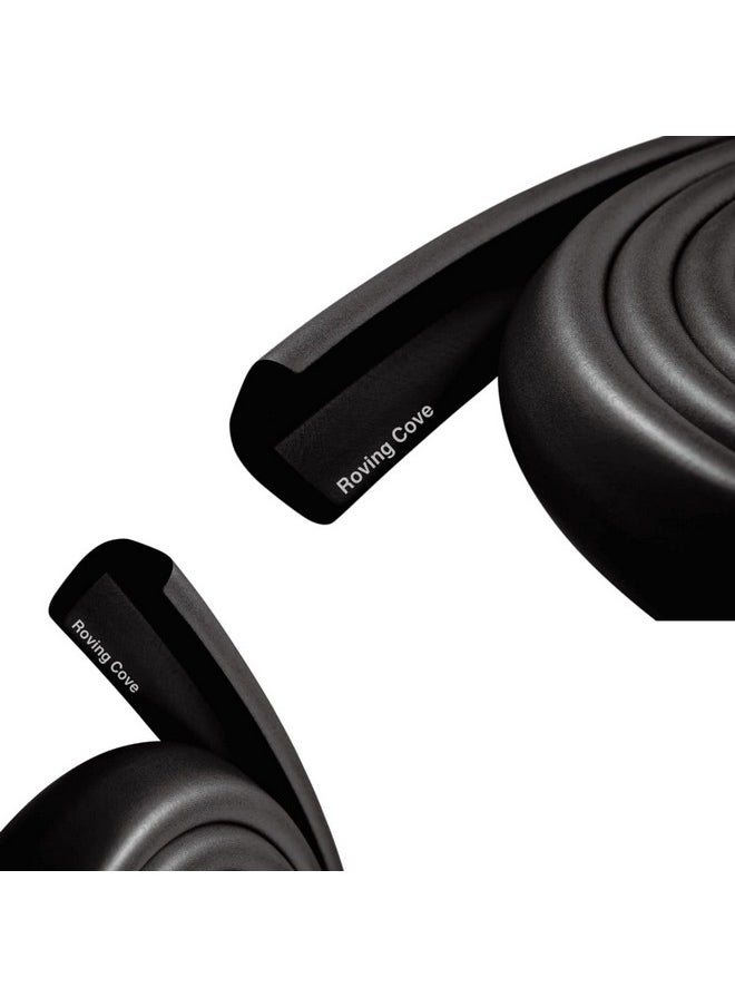 Roving Cove Edge Protector For Baby (9Ft Large Edge Only), Hefty-Fit Heavy-Duty Soft Foam Furniture Edge Bumper Guards, Desk Edge Cushion, Wall Corner Covers, 3M Adhesive, Onyx Black  - Image 1