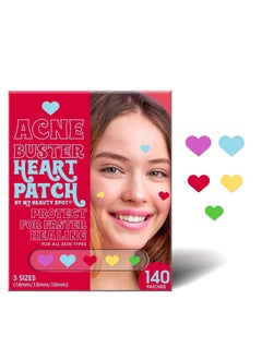 My Beauty Spot Heart Pimple Patches  Cute Acne Patches for Face 140 Patches with Hydrocolloid Tea Tree Extract  Salicylic Acid Colorful Fun Designs  Pimple Patches for Face Acne Spot Treatment