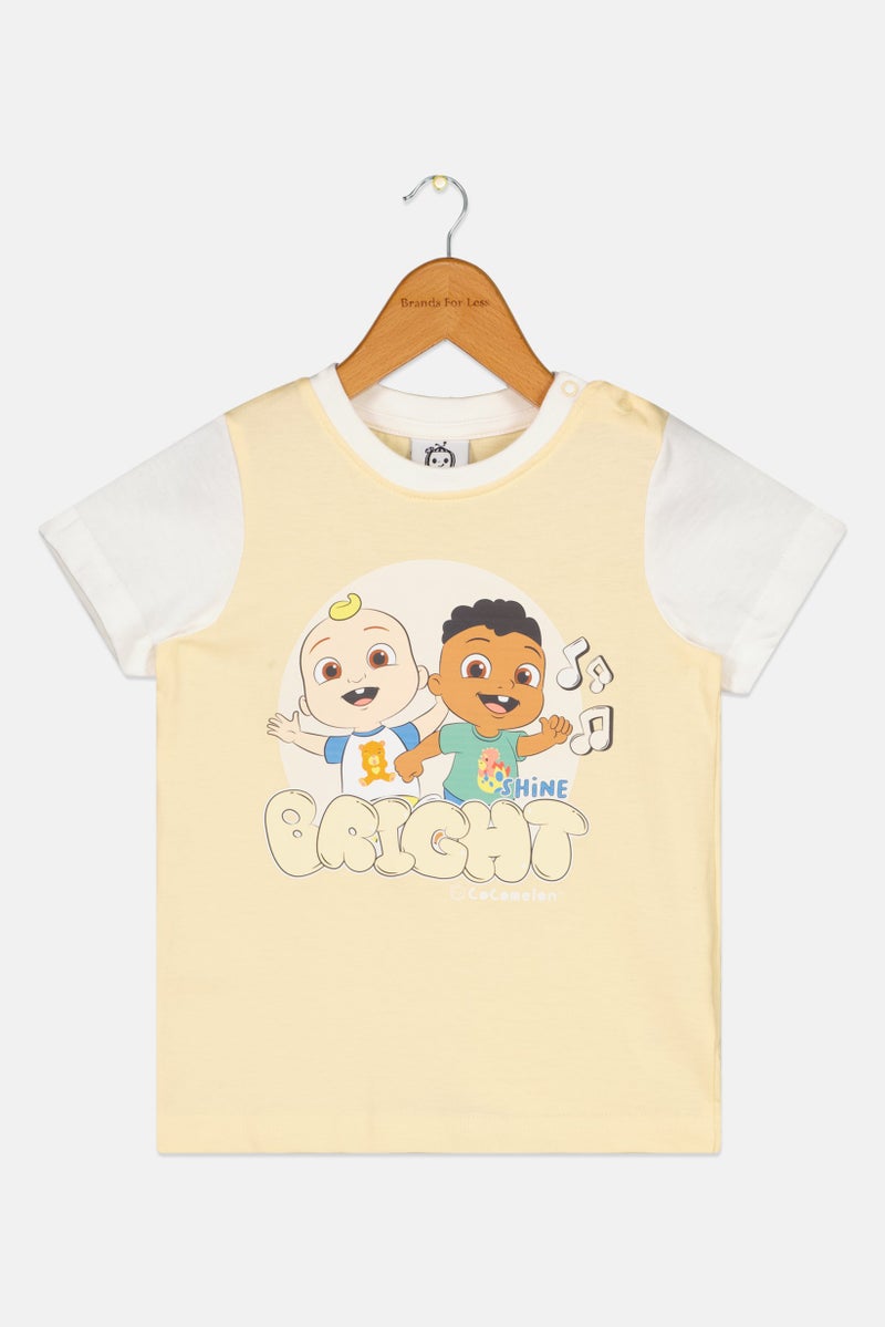 Cocomelon Toddlers Boy Two Tone Short Sleeve T-Shirt, Multicolor - Image 2