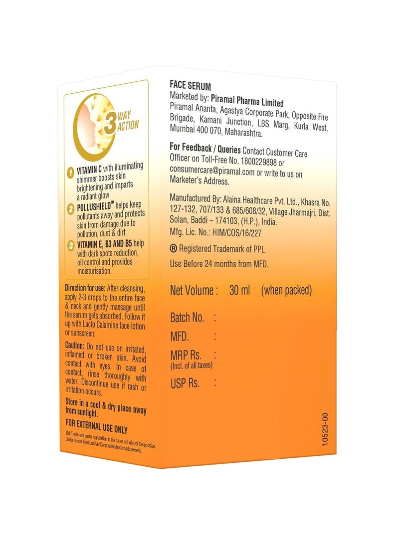 Lacto Calamine Face Serum Vitamin C with Anti-Pollution Active 30 ml - Image 4