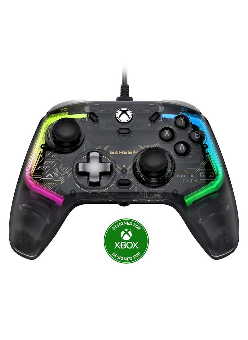 Generic Classic Gamepad GameSir Kaleid Wired Gaming Controller Colorful Light for Xbox Series X/S, Xbox One, Windows 10/11  Steam, Plug and Play Gaming Gamepad, Transparent Video with Hall Effect Joysticks/  - Image 1