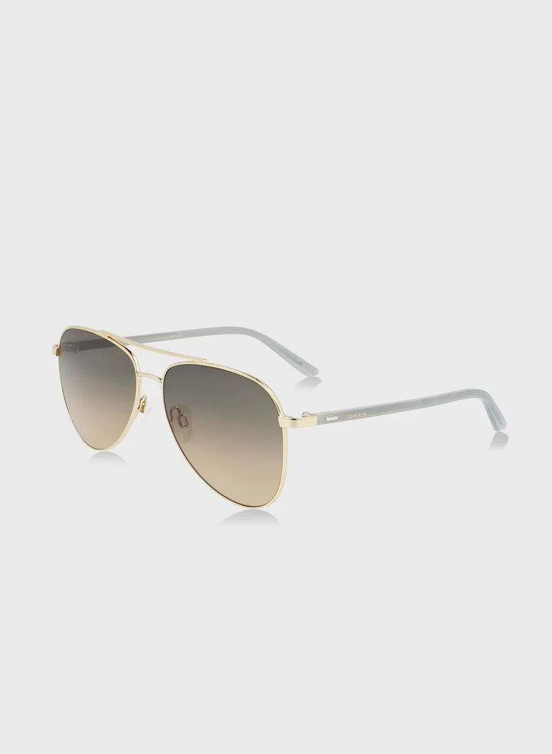 CALVIN KLEIN Aviator Sunglasses