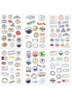 Chinco 60 Sheets (1000 Stickers) Passport Stickers Travel Stickers Passport Postage Stamps Stickers Decorative Vintage Luggage Country Stickers Pack for Laptops Cars Suitcases Scrapbook  - Image 2