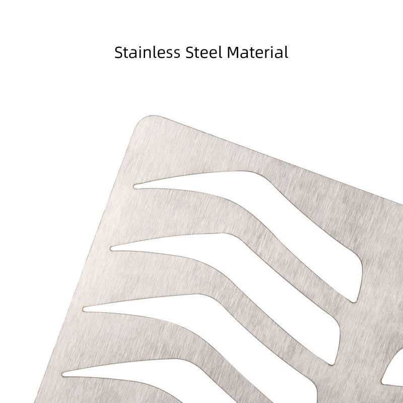 Stainless Steel Eyebrow Embroidery Template Eyebrow and Mouth Copying Patterns Eyebrow Stencil Practice Template Eyebrow Mouth Shaping Template - Image 5