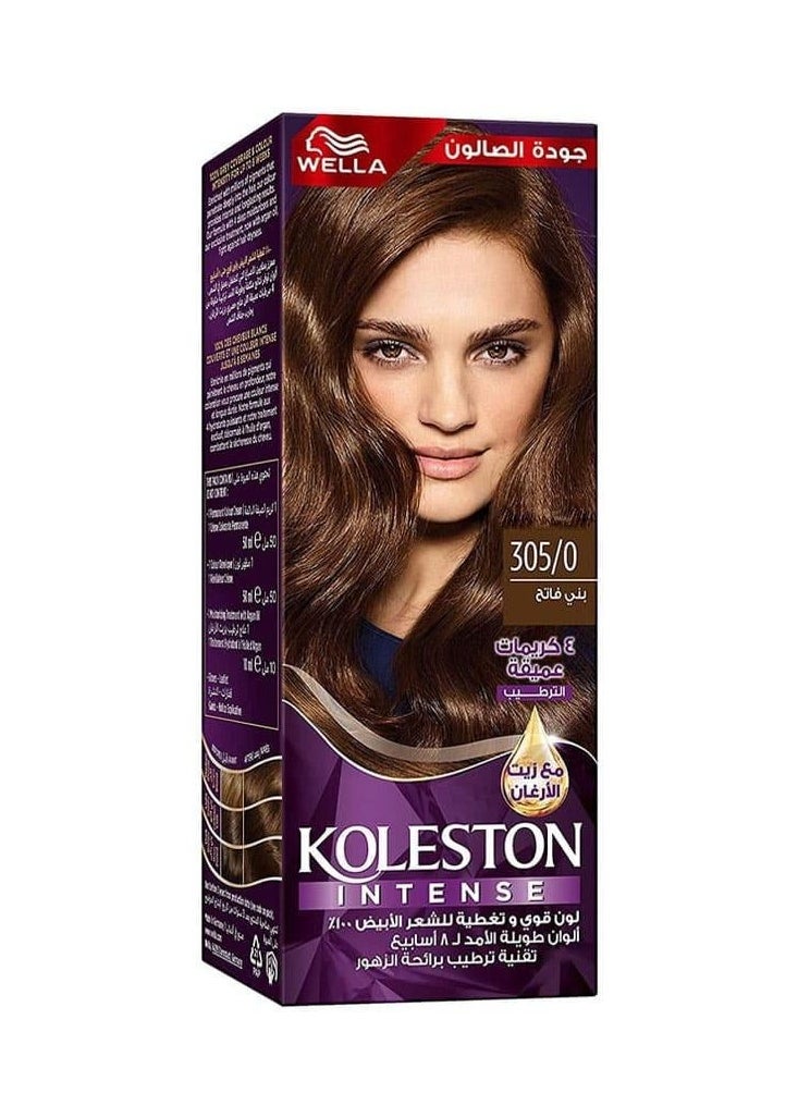 Wella Koleston - Wella Koleston Intense Hair Dye - Light Brown 305/0 - Image 1