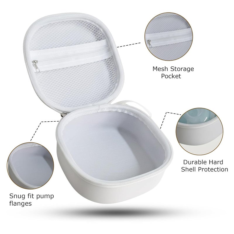 Roboson Wearable Breast Pump Bag for Automatic Electrical Milk Feeding Pumping Machine For Feeding Mothers, Storage Bag for Moms with Internal Chain Compartment for accessories, Leather Finish Texture, Compact, Durable and Premium Design - Image 3