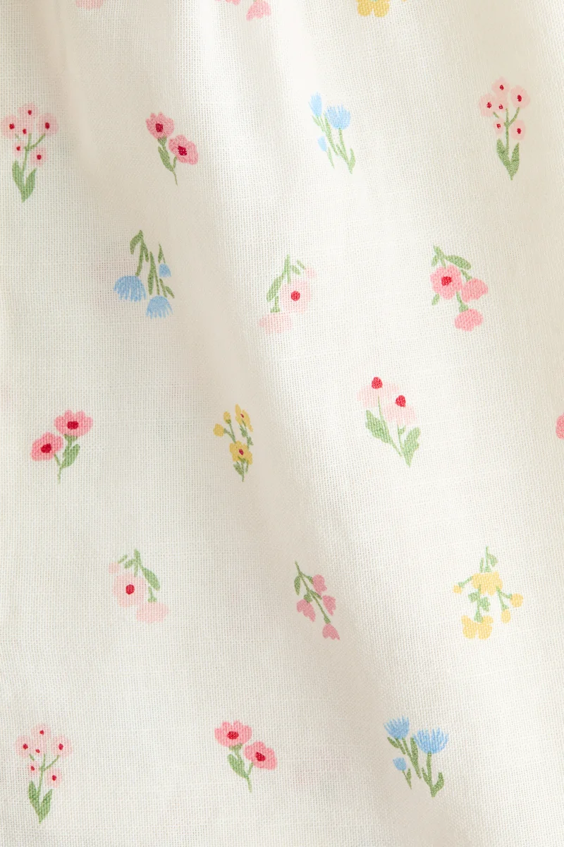 H&M Flounce-trimmed cotton dress