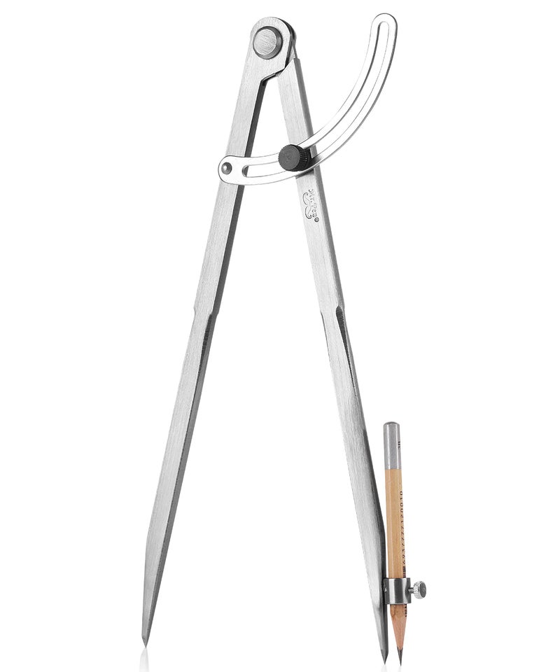 Mr. Pen- Professional Large Compass for Woodworking, 12 Inch Compass with Wing, Compass for Geometry, Compass Drawing Tool, Woodworking Compass, Pencil Compass for Carpenter, Drafting, Drawing Compass - Image 1