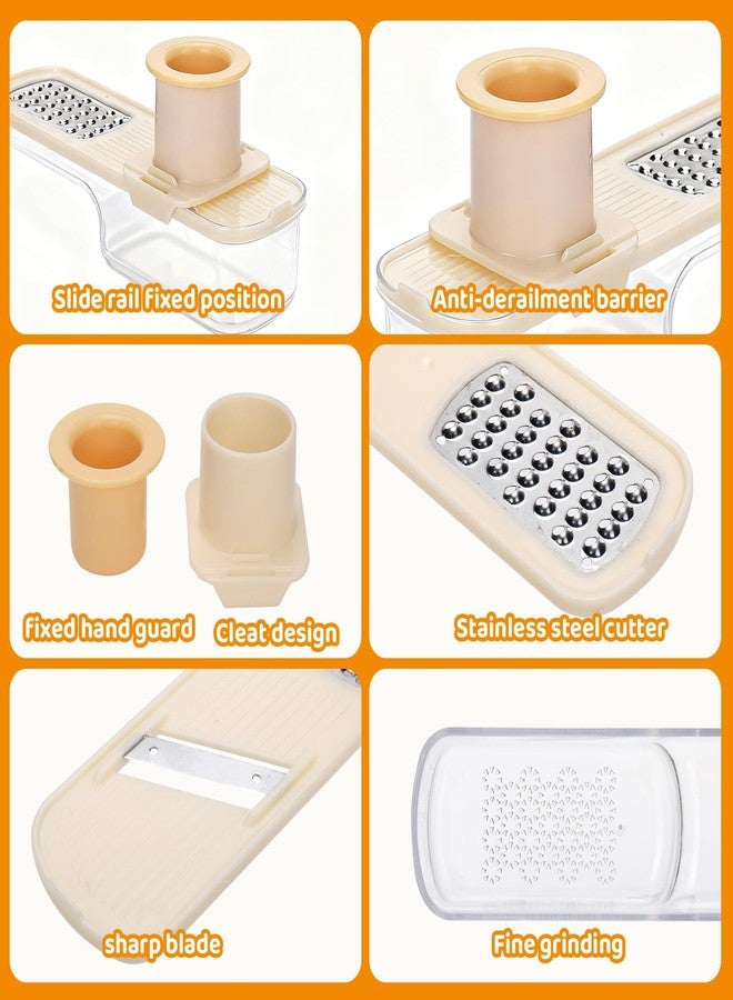 بولكسكاي قطاعة ثوم بالكسكي فائقة الرقة، 3 في 1 متعددة الوظائف، مطحنة ثوم مع قطاعة ومبشرة، مفرمة ثوم محمولة، أدوات مطبخ، قطعة واحدة - Image 5