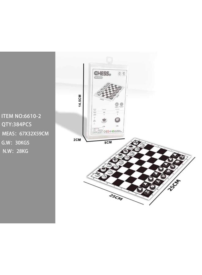 Cross-border Portable Folding Student Children Teaching Magnetic Chess Flavor Monopoly Toy Outdoor Game Chess Chess Chess