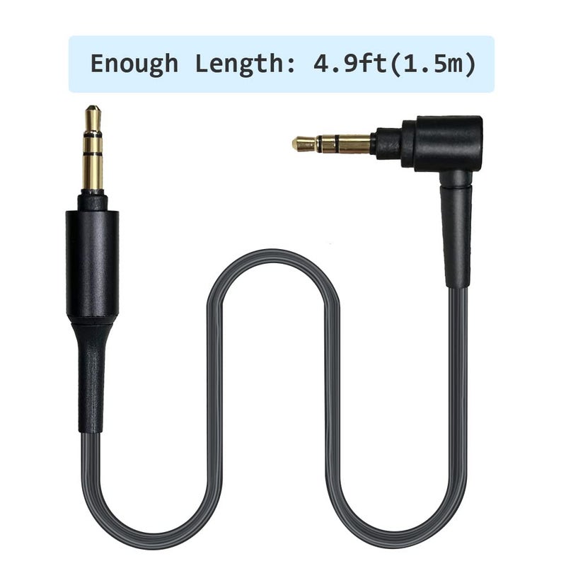MQDITH WH-1000XM4 Replacement Headphone Cable Compatible with Sony WH-1000xm5 WH-1000xm4 WH-1000xm3 MDR-1A,Cord Compatible with Sony MDR-XB950BT MDR-XB950N1 MDR-ZX770BN WH-xb910n WH-CH700N Headphone - Image 5
