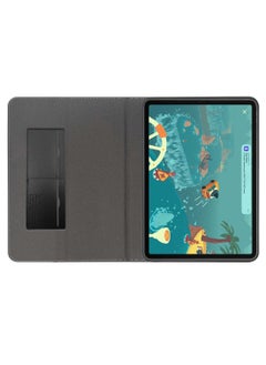 Cat - Cot Samsung Galaxy Tab S10 FE 10.9 5G 2025 (10.9 inches) CAT-COT Series PU Leather with Card Holder Flip Case Cover - Black  - Image 4