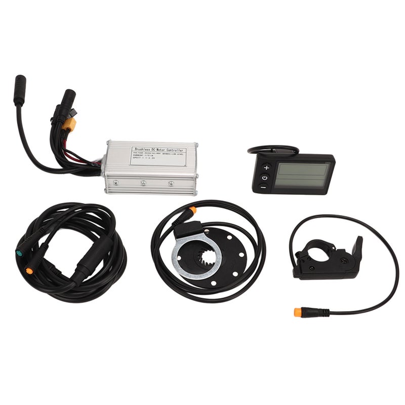 DC24V 36V 48V Electric Bike Conversion Kit with 17A 3 Mode Brushless Controller S866 Panel Electric Bicycle Thumb Throttle - Image 1