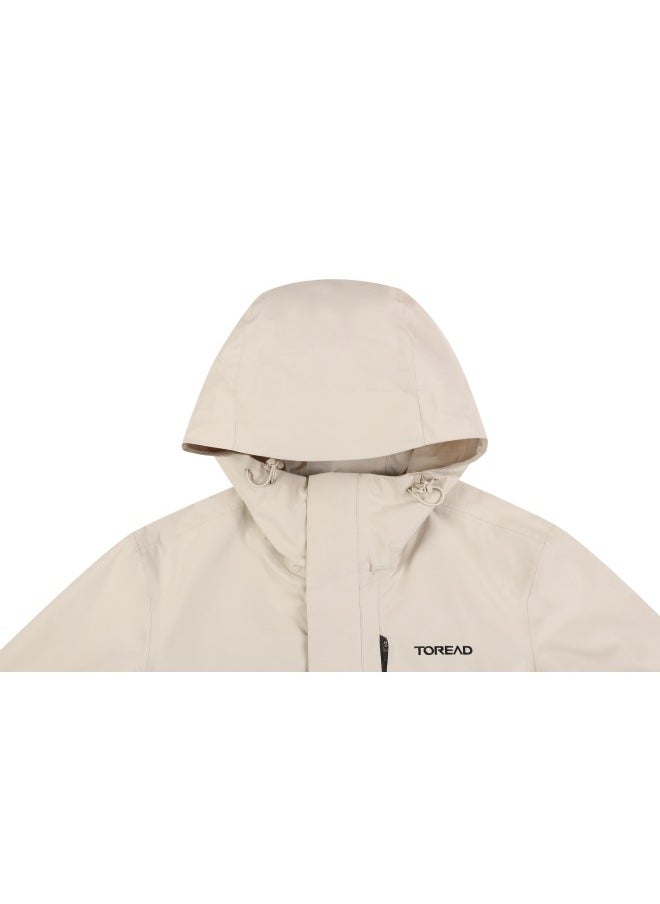 TOREAD Toread Men's Outdoor Jacket - TABBBN81709 Windproof Waterproof Hiking Jacket Light Khaki  - Image 5