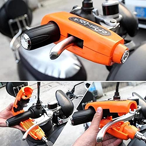 DeoDap Heavy Duty Bike Brake Keypad Lock- Locking System By Holding Handle Bar With Brake Lever For All Bikes & Scooters (Multicolor), Plastic - Image 2