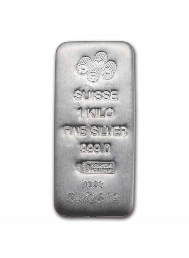 PAMP Suisse Silver 1 kilo (1,000 gram) Bar - Image 1