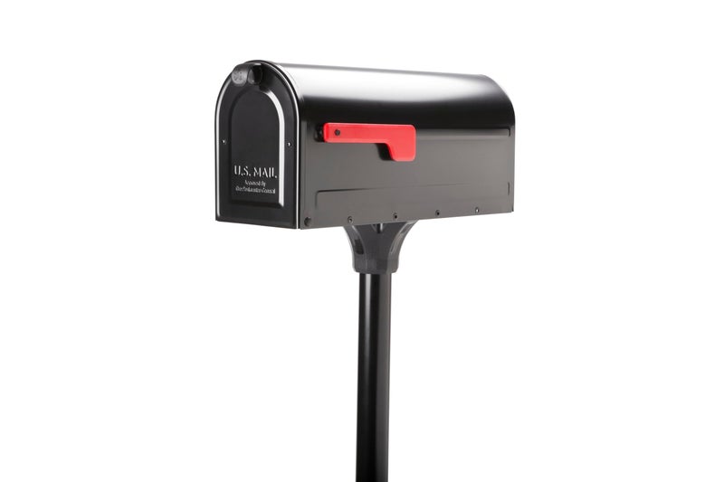 Architectural Mailboxes 7680B-10 MB1 Mount Mailbox and In-Ground Post Kit, Medium, Bl - Image 1
