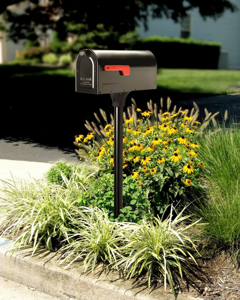 Architectural Mailboxes 7680B-10 MB1 Mount Mailbox and In-Ground Post Kit, Medium, Bl - Image 2
