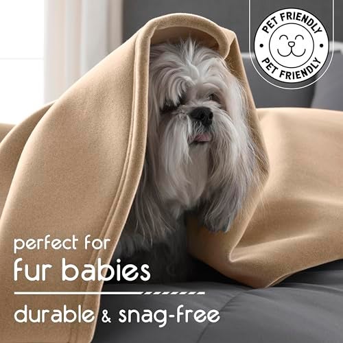 Vellux 1B05555 Orignal Full/Queen Tan Blanket - Image 5
