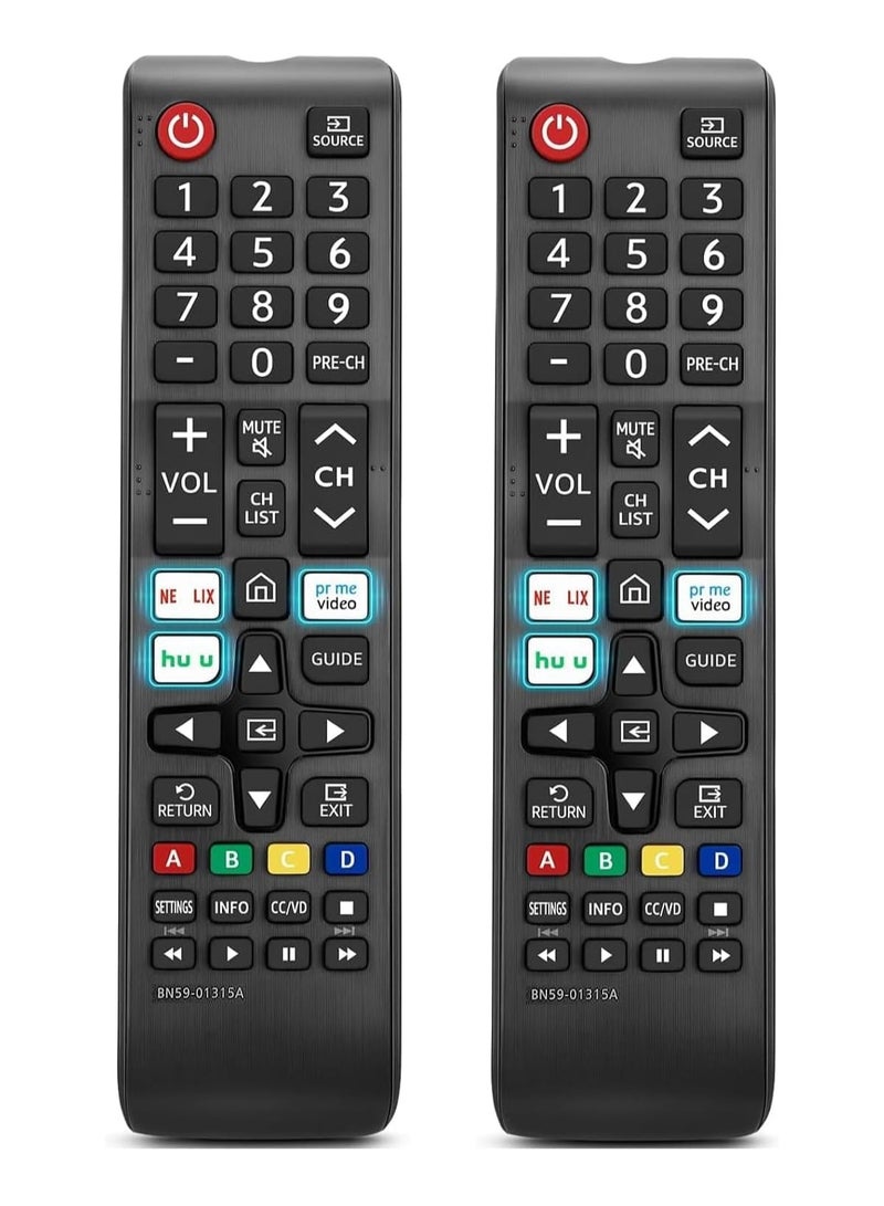 TIGER [2 Pack] N59-01315A Remote Control Replacement for Smart TV – Universal Remote for All LED, QLED, LCD 6/7/8/9 Series – 4K UHD, HDR, Flat & Curved TVs | No Setup Required | Strong Infrared Signal - Image 1