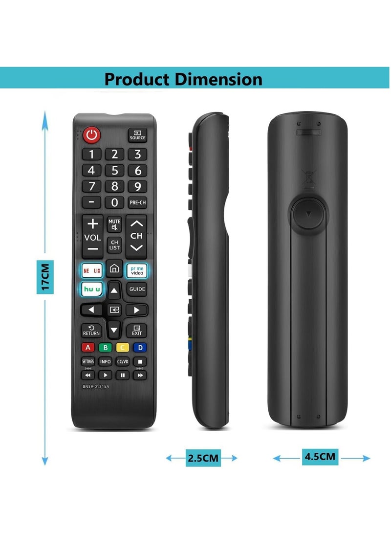 TIGER [2 Pack] N59-01315A Remote Control Replacement for Smart TV – Universal Remote for All LED, QLED, LCD 6/7/8/9 Series – 4K UHD, HDR, Flat & Curved TVs | No Setup Required | Strong Infrared Signal - Image 5